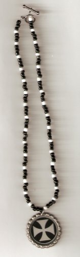 Iron Cross Bottlecap Necklace