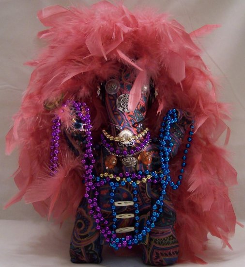 Hand Crafted FEATHERED FANTASY DOLL