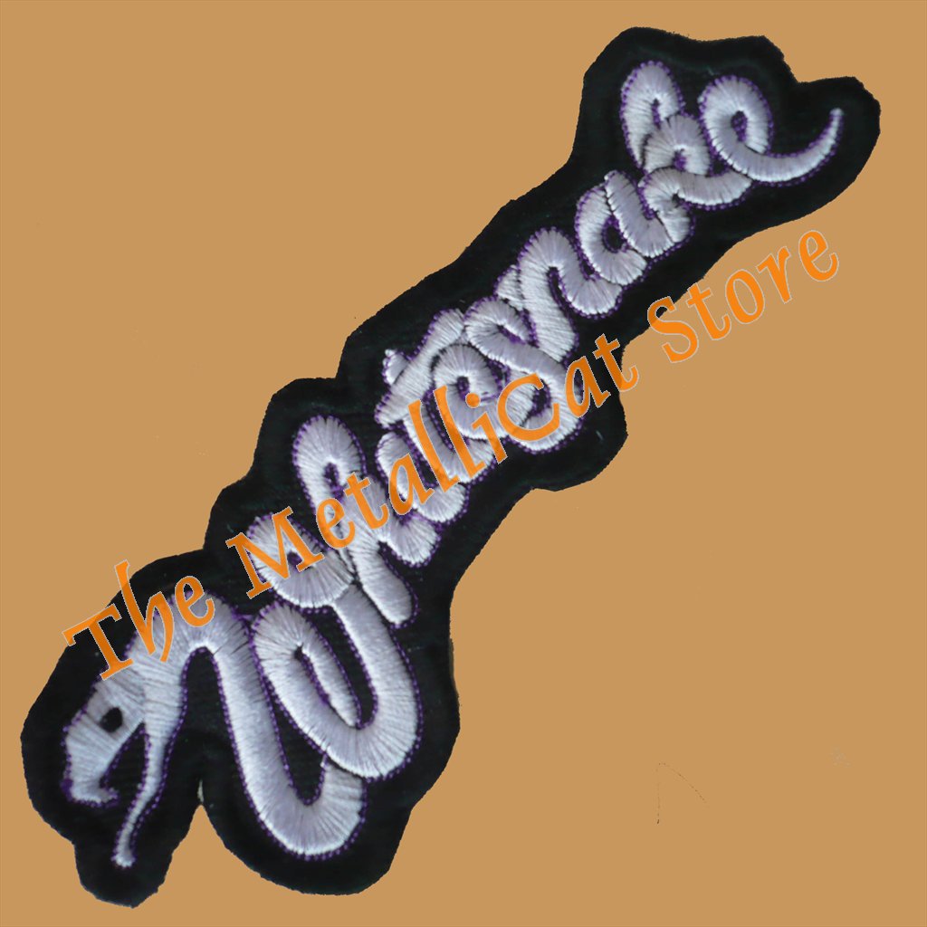 WHITESNAKE Logo SMALL Embroidered Shaped Patch CD HEAVY METAL