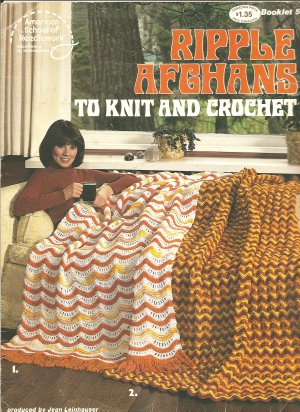 *6 * Knit/Crochet Lacy Ripple Afghan Patterns Red Heart - 2txladybugs