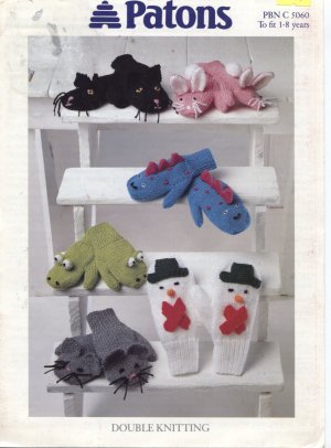Children's Mitten Knitting Pattern "Thrummed Mittens" - Knitting