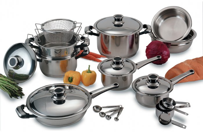 KTSM22C - Chefs Secret by Maxam 22pc Super Cookware Set
