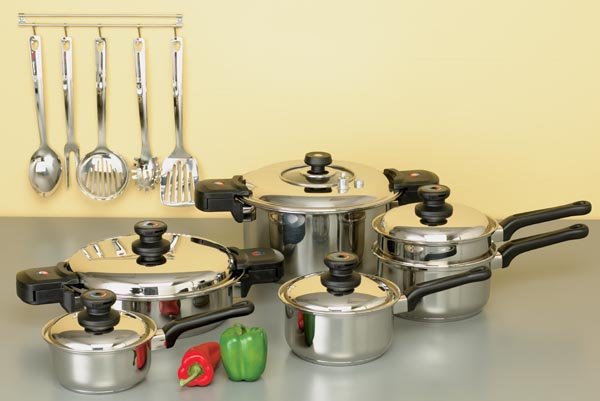 KTLP17 - Precise Heat 12Element 17pc Cookware Set with 2 Pressure Cookers