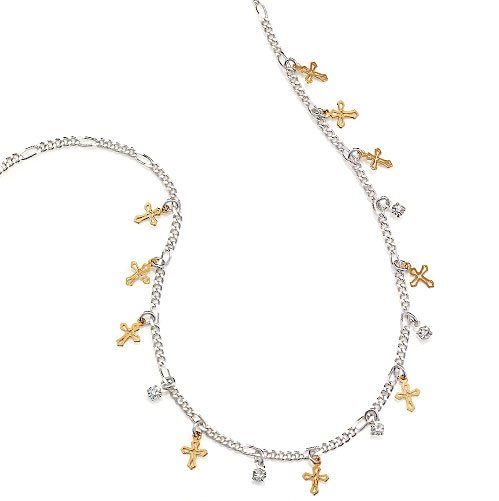 Embellished Cross Necklace - Avon