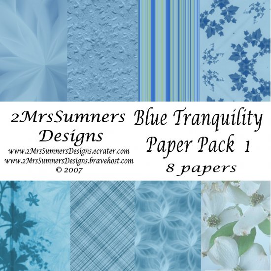 Blue Tranquility Paper Pack 1