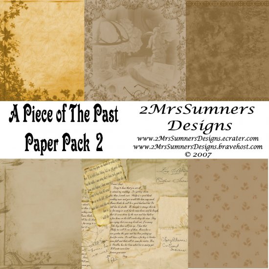 A Piece of the Past Paper Pack 2