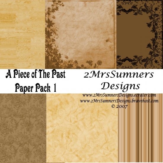 A Piece of the Past Paper Pack 1