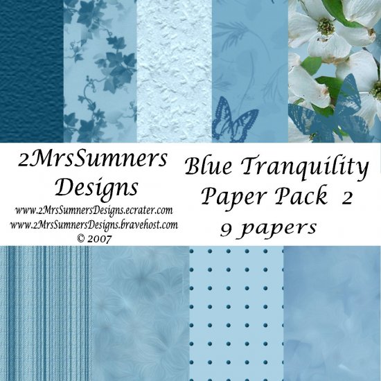 Blue Tranquility Paper Pack 2