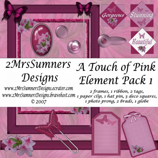 A Touch of Pink Element Pack 1