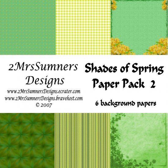 Shades of Spring Paper Pack 2
