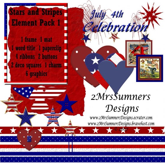 Stars and Stripes Element Pack 1