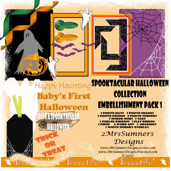 Spooktacular Halloween Collection Element Pack 1