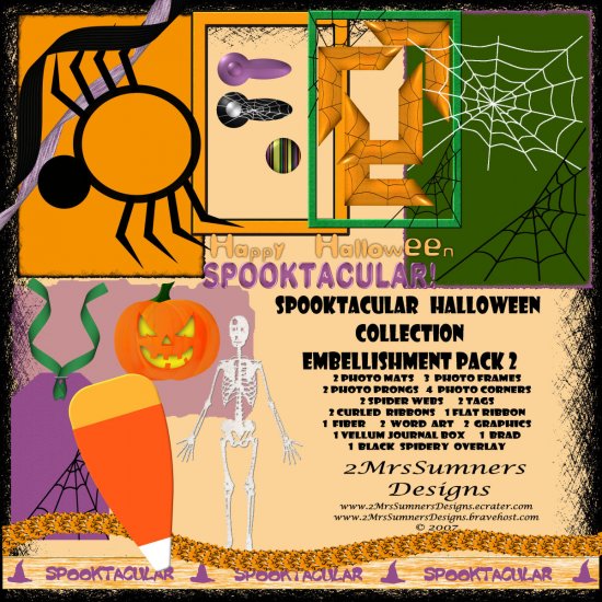 Spooktacular Halloween Collection Element Pack 2