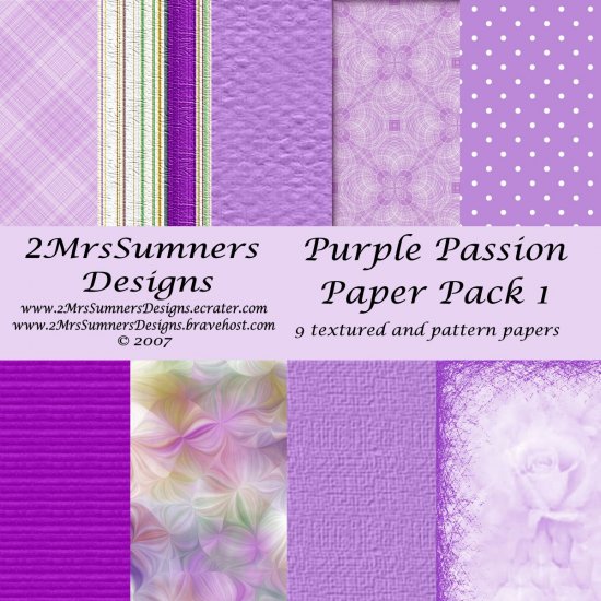 Purple Passion Paper Pack 1