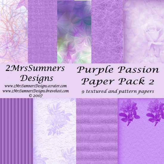 Purple Passion Paper Pack 2