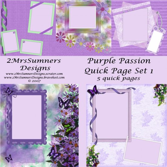 Purple Passion Quick Page Pack 1