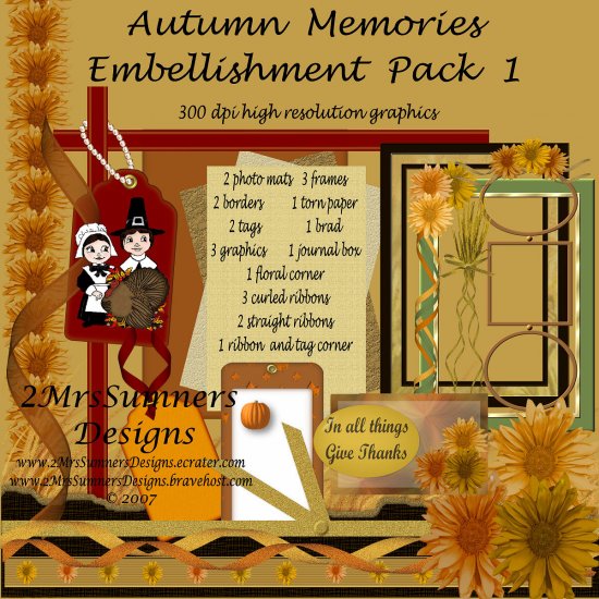 Autumn Memories Element Pack 1