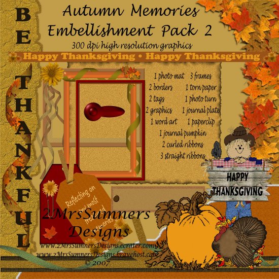 Autumn Memories Element Pack 2