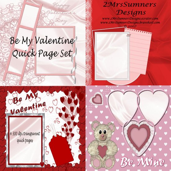 Be My Valentine Quick Page Set