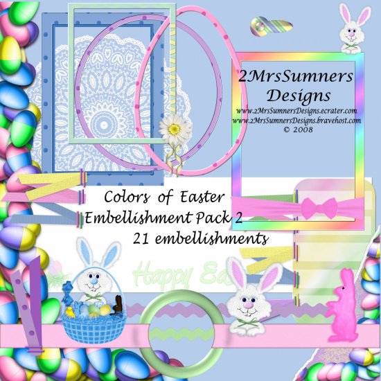Colors of Easter Element Pack 2