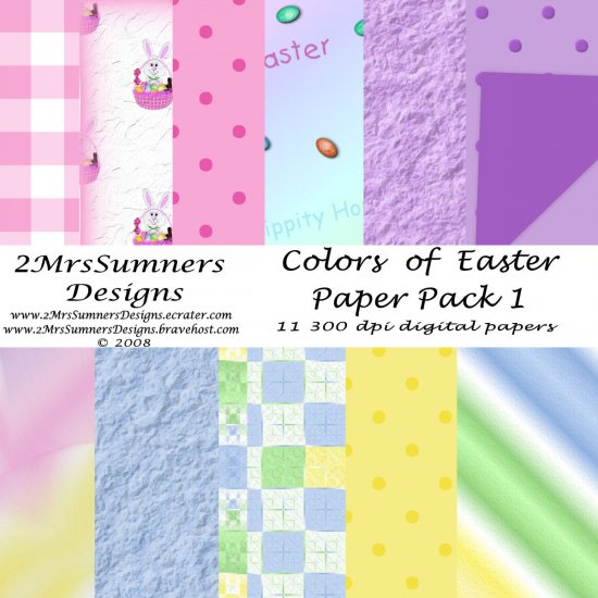 Colors of Easter Paper Pack 1