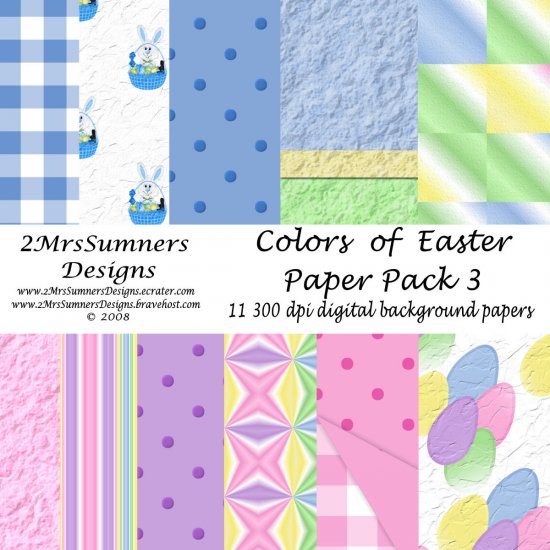Colors of Easter Paper Pack 3