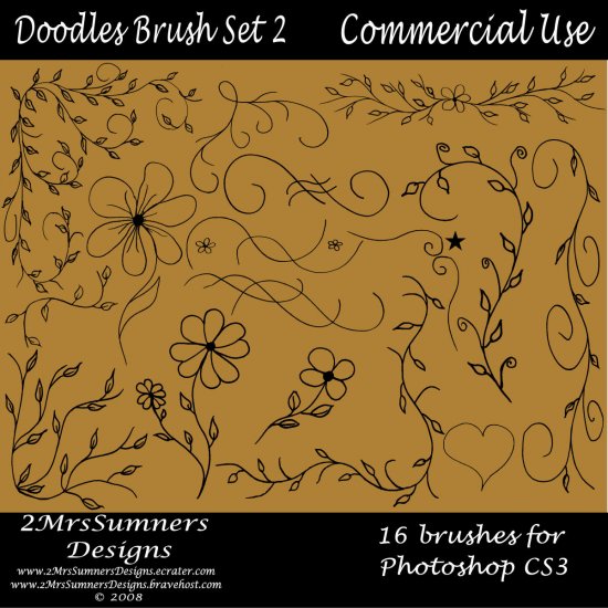 Doodles Brush Set 2