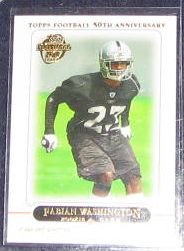 2005 Topps 50th Ann. Fabian Washington #377