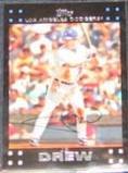 2007 Topps (Red Back) J.D. Drew #12 Dodgers