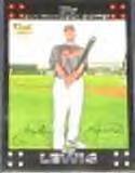 2007 Topps Rookie (Red Back) Fred Lewis #269 Giants