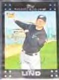 2007 Topps Rookie Adam Lind #279 Blue Jays
