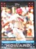 2007 Topps MVP Ryan Howard #322 Phillies