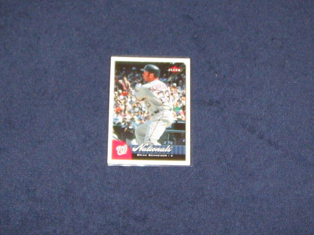 2007 Fleer Brian Schneider #6 Nationals