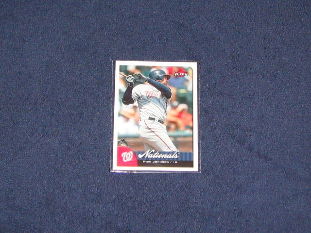 2007 Fleer Nick Johnson #3 Nationals