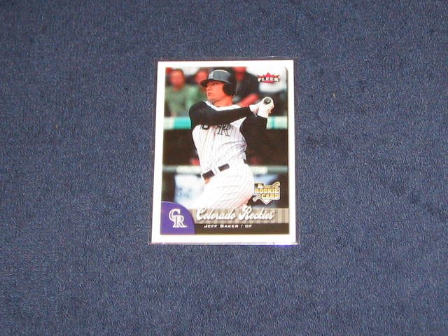 2007 Fleer Rookie Jeff Baker #324 Rockies