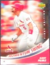 2007 UD First Edition Momentum Swing Albert Pujols