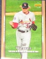 2007 UD First Edition Jeff Weaver #291 Cardinals