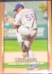 2007 UD First Edition Wes Littleton #159 Rangers