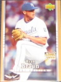 2007 UD First Edition Rookie Ryan Braun #22 Royals