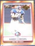 2006 Topps HOF Harry Carson #HOFT-HC Giants