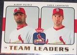 2006 Fleer Team Leaders Pujols/Carpenter #TL-25 Cardinals