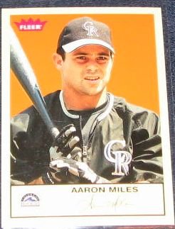 2005 Fleer Tradition Aaron Miles #222 Rockies
