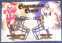 01 Fleer Tradition Conference Clash Johnson/Moss #2