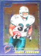 2000 Topps Chrome James Johnson #98 Dolphins