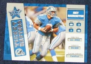 2002 Leaf R&S Ticketmasters Joey Harrington #TM-9