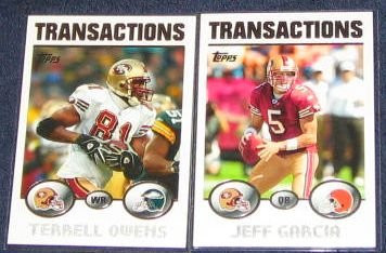 2004 Topps Transactions Terrell Owens #70