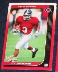 2002 Score Rookie Adrian Peterson #268