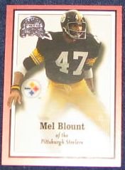 2000 Fleer Greats of the Game Mel Blount #58 Steelers