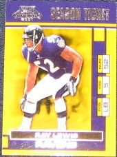 2001 Playoff Season Ticket Ray Lewis #8 Ravens