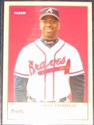 2005 Fleer Tradition Julio Franco #85 Braves